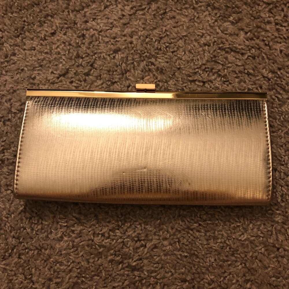Gold Aldo clutch